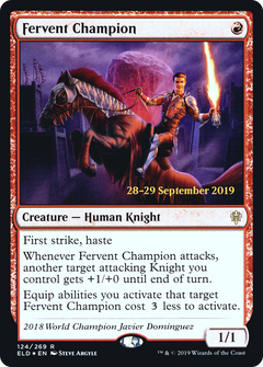 Fervent Champion (124) (Prerelease) - Foil