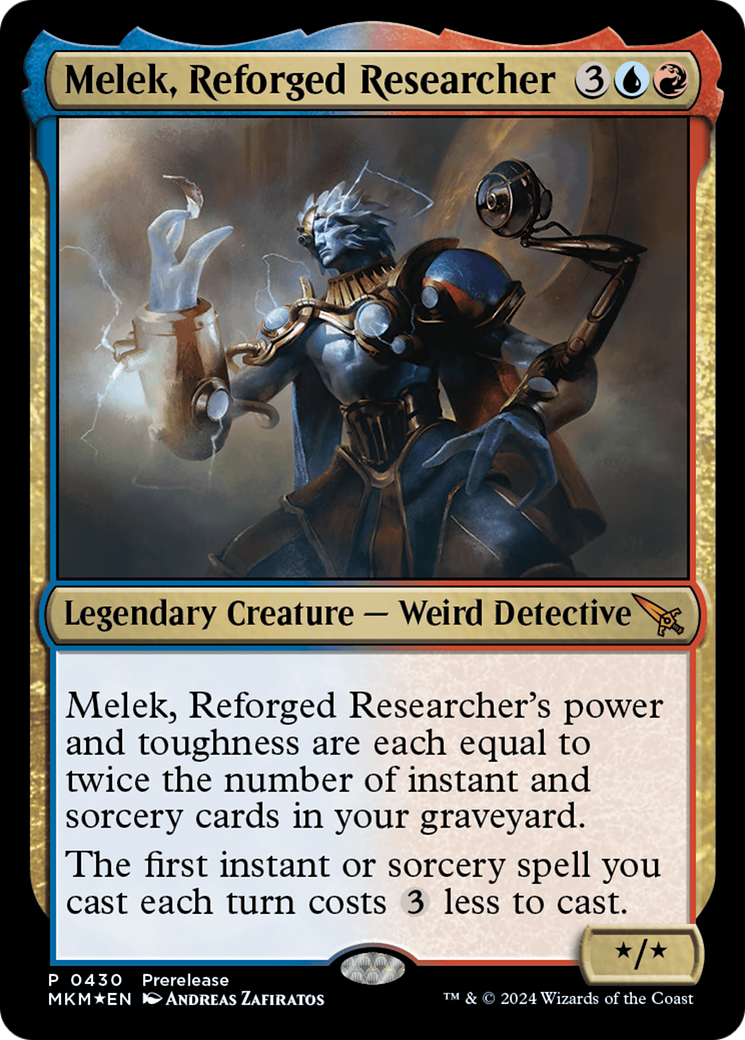 Melek, Reforged Researcher (0430) (Prerelease) - Foil