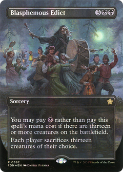 Blasphemous Edict (0382) (Borderless) - Mana Foil