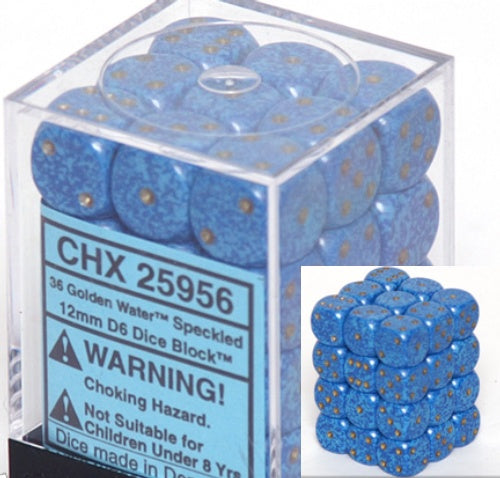 Dice Set - Speckled Water 12mm d6 36ct