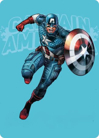 Captain America, Super-Soldier (21/45) Art Card (AMSH)