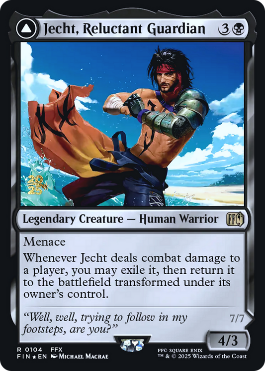 Jecht, Reluctant Guardian // Braska's Final Aeon (0104) (Prerelease) (PFIN) - Foil