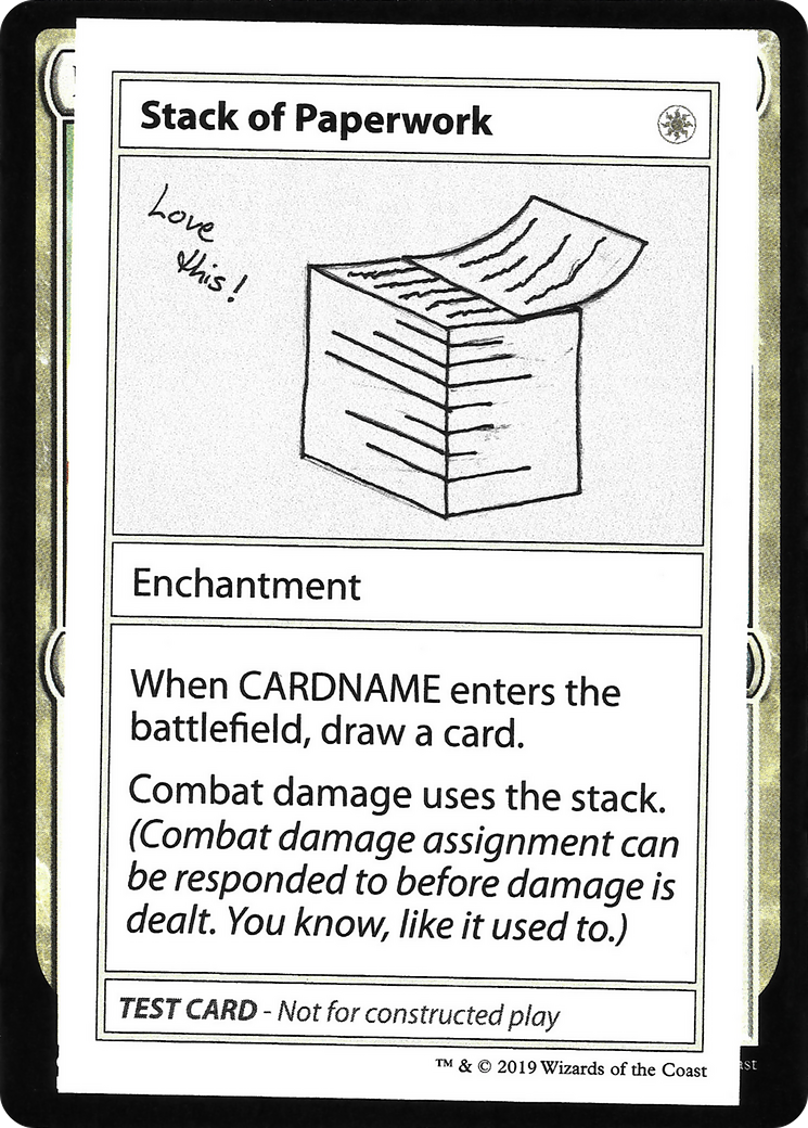 Stack of Paperwork (No PW Symbol)