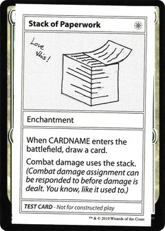 Stack of Paperwork (No PW Symbol)