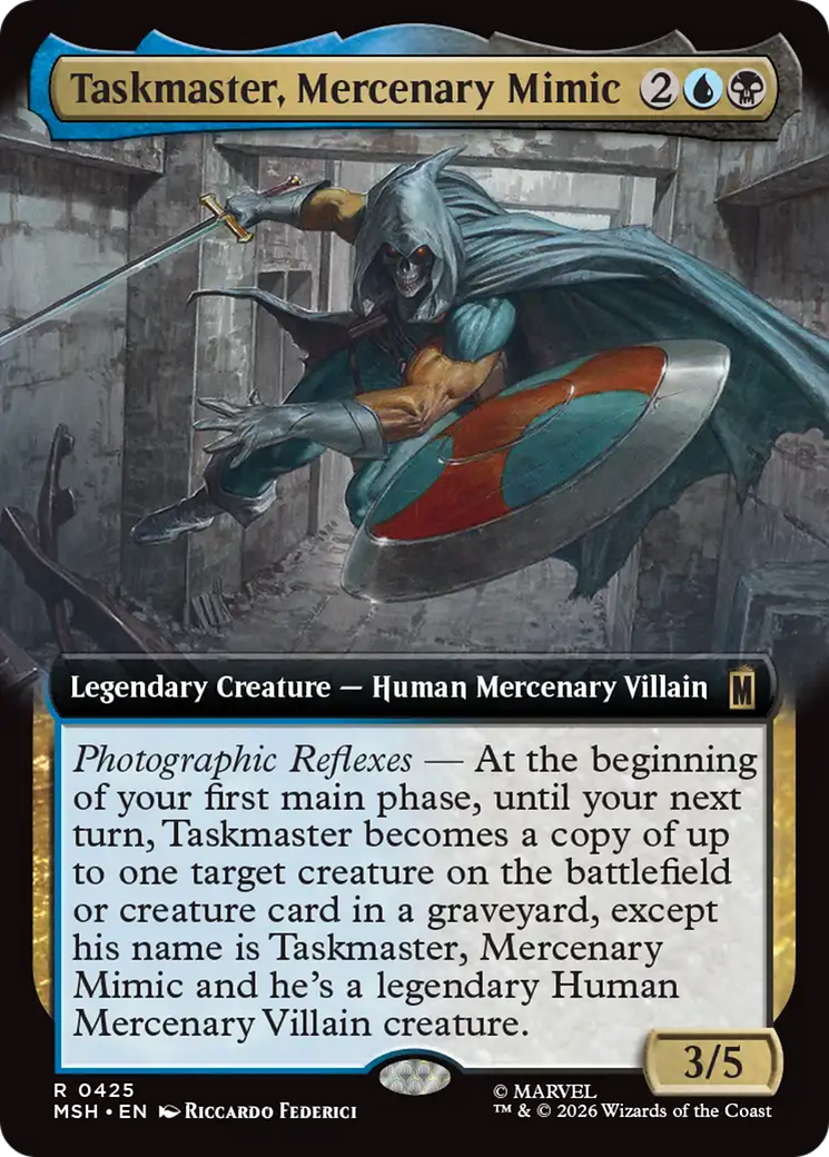 Taskmaster, Mercenary Mimic (0425) (Extended) (MSH) - Foil