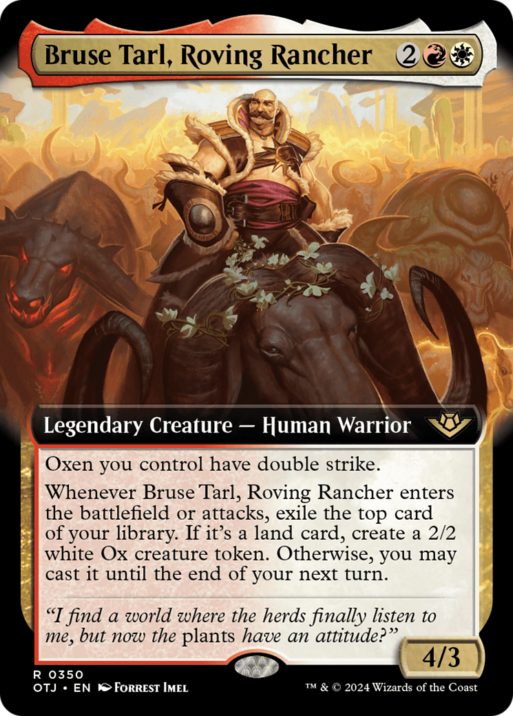 Bruse Tarl, Roving Rancher (0350) (Extended Art)