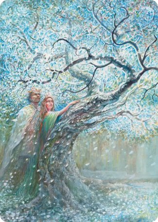 Flowering of the White Tree (27/54) Art Card (AHOB)