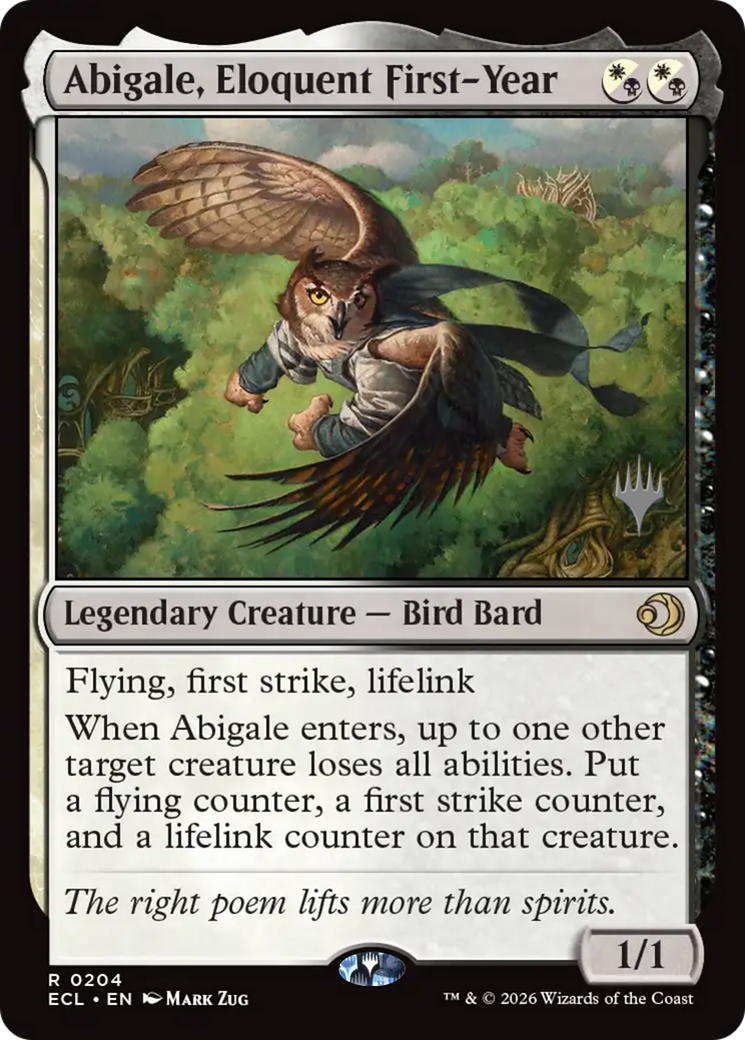 Abigale, Eloquent First-Year (0204) (Promo Pack) (PECL) - Foil