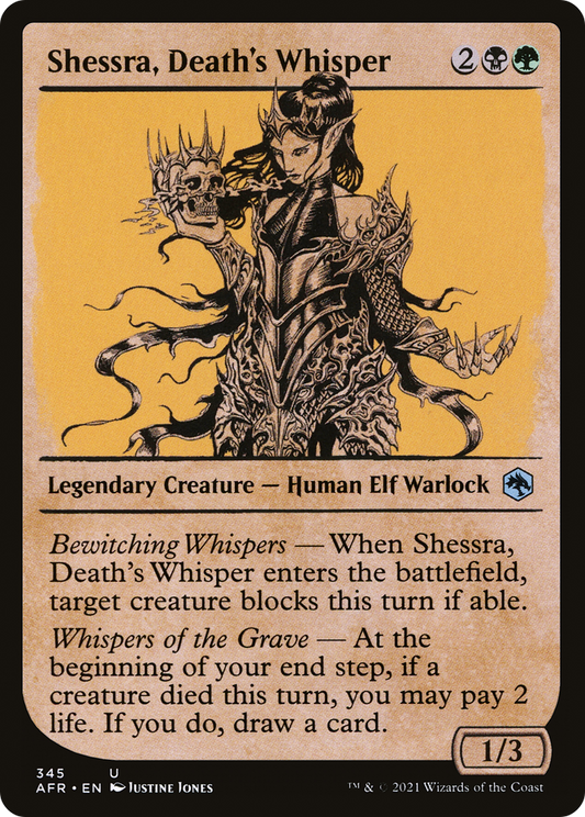 Shessra, Death's Whisper (345) (Showcase) - Foil
