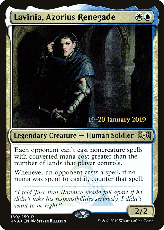 Lavinia, Azorius Renegade (189) (Prerelease) - Foil