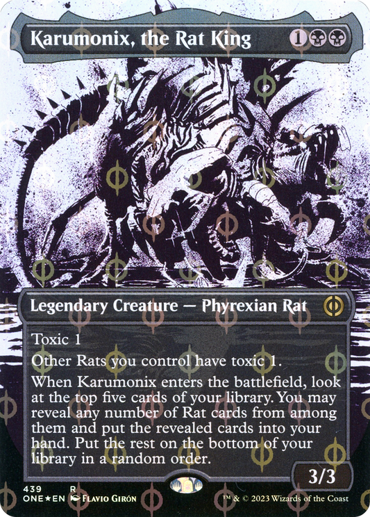 Karumonix, the Rat King (439) (Borderless) (Showcase) - Compleat Foil