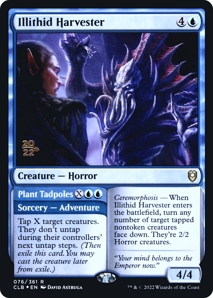 Illithid Harvester // Plant Tadpoles (076) (Prerelease) - Foil