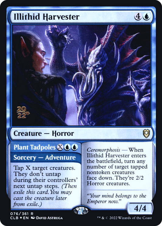 Illithid Harvester // Plant Tadpoles (076) (Prerelease) - Foil