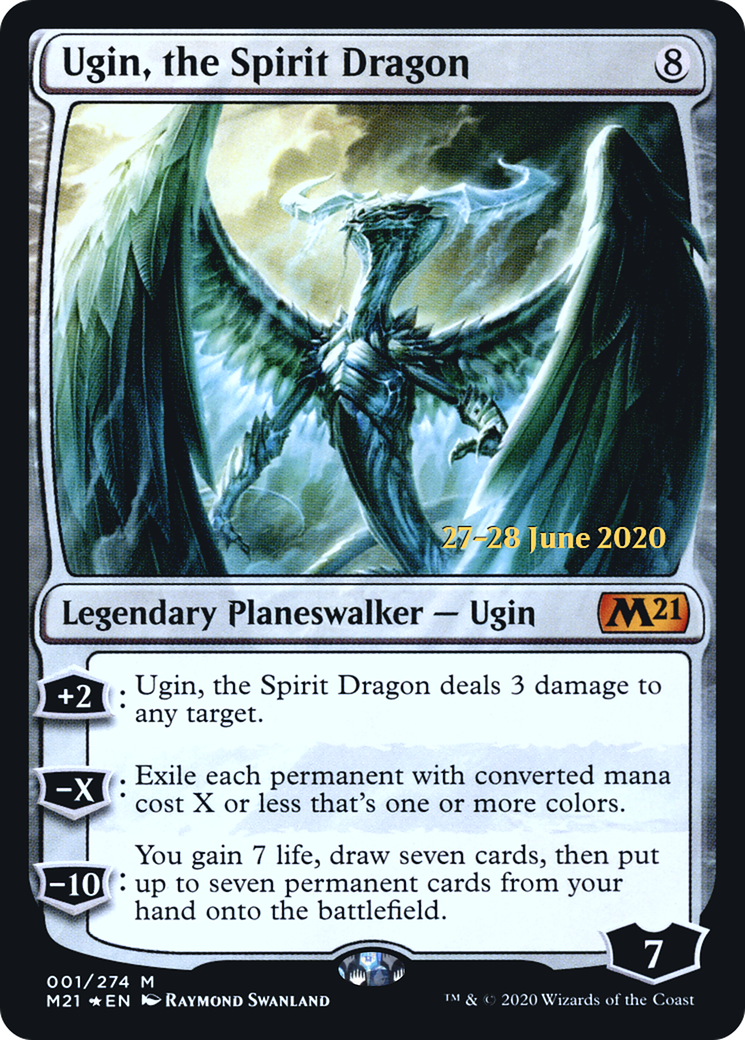 Ugin, the Spirit Dragon (001) (Prerelease) - Foil