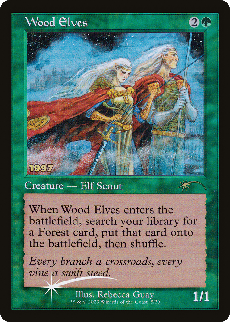 Wood Elves (005) (1997) (Retro Frame) - Foil