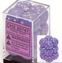 Dice Set - Speckled Silver Tetra 12mm d6 36ct