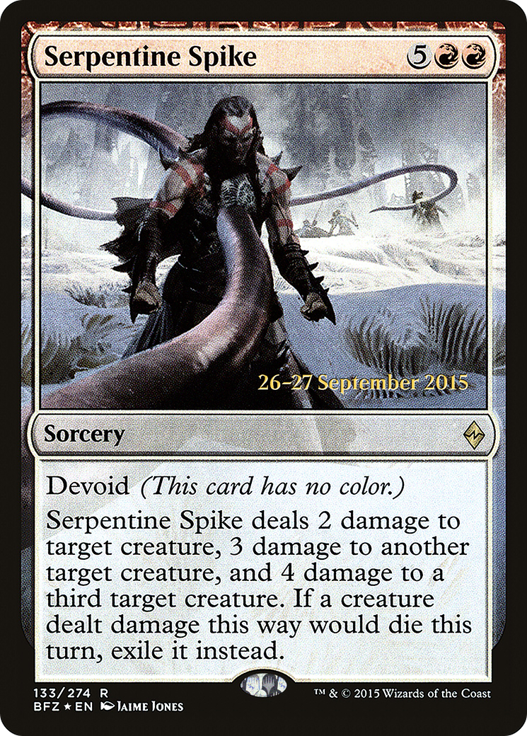 Serpentine Spike (133) (Prerelease) - Foil