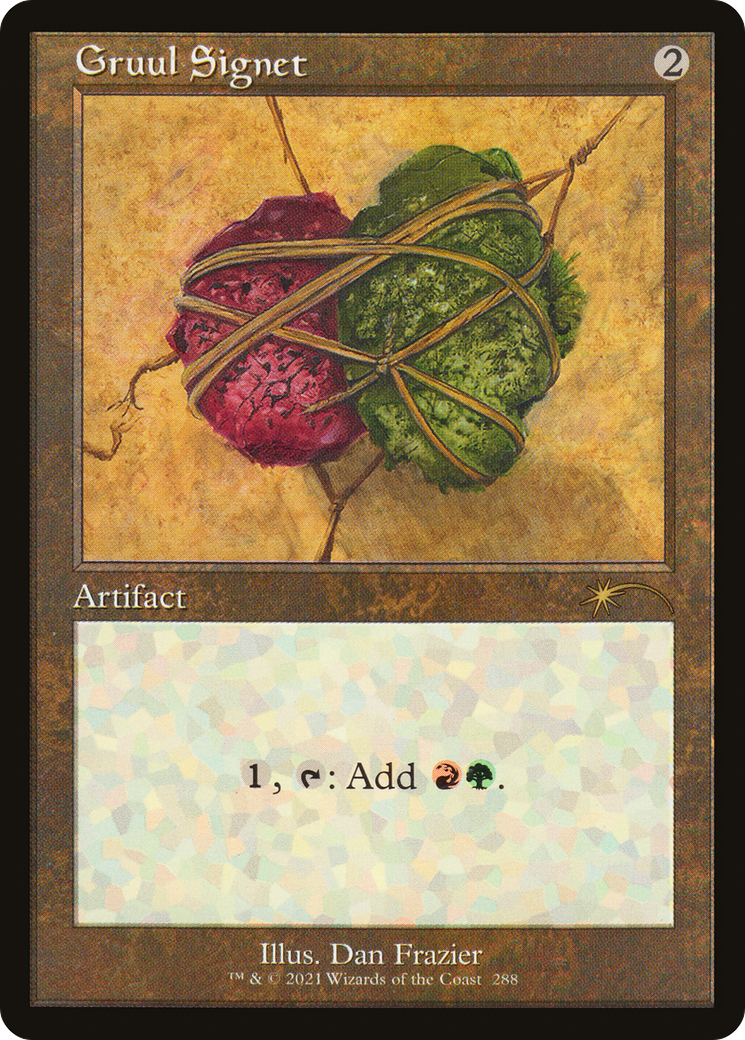Gruul Signet (288) (Retro Frame) - Foil Etched