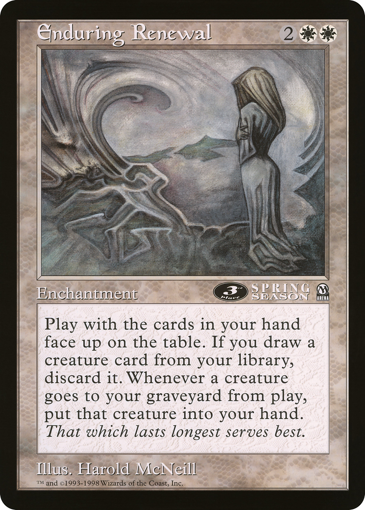 Enduring Renewal (3rd Place) (Oversized) (Arena League Promo)