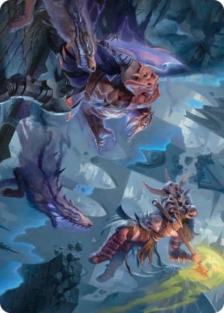 Garruk, Veiled Butcher / Garruk, Curse Breaker (32/54) Art Card (FRA)
