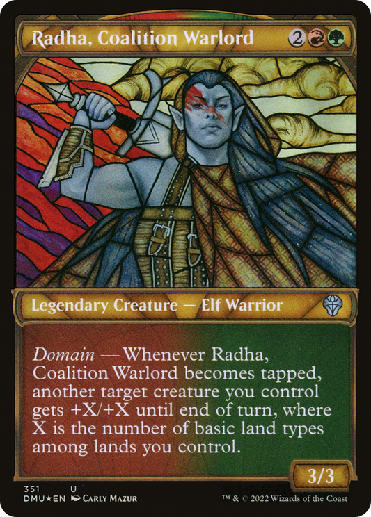 Radha, Coalition Warlord (351) (Showcase) - Textured Foil