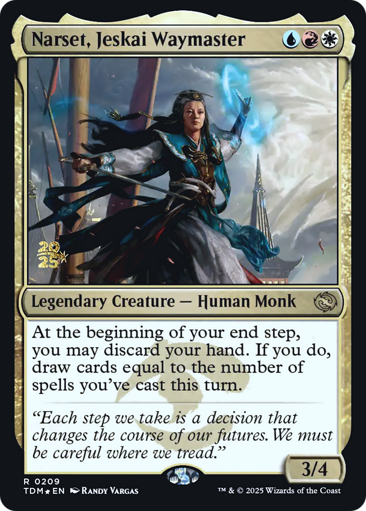 Narset, Jeskai Waymaster (0209) (Prerelease) (PTDM) - Foil