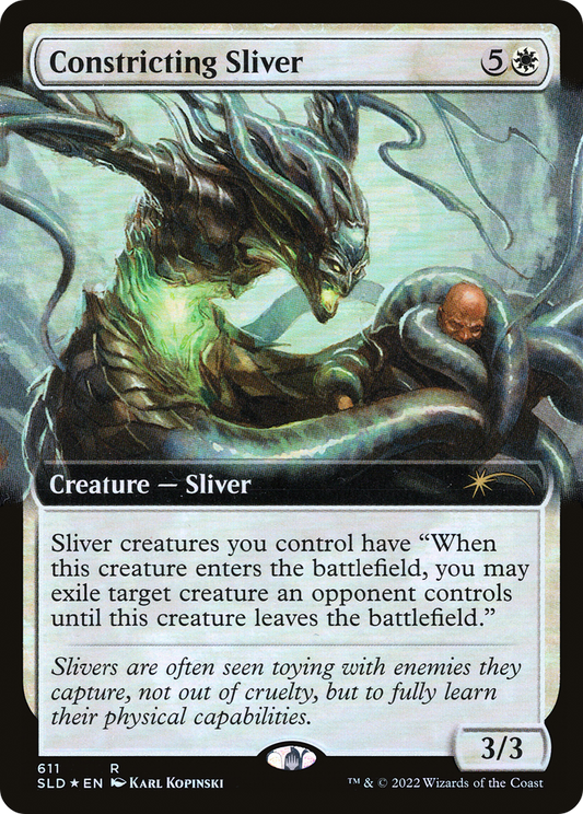 Constricting Sliver (611) (Extended Art) - Foil