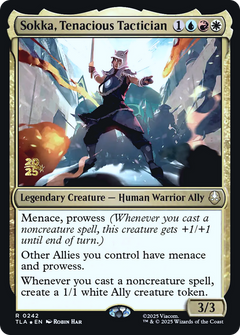Sokka, Tenacious Tactician (0242) (Prerelease) (PTLA) - Foil