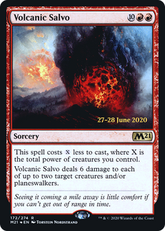 Volcanic Salvo (172) (Prerelease) - Foil