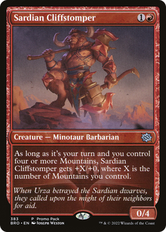 Sardian Cliffstomper (383) (Promo Pack) - Foil