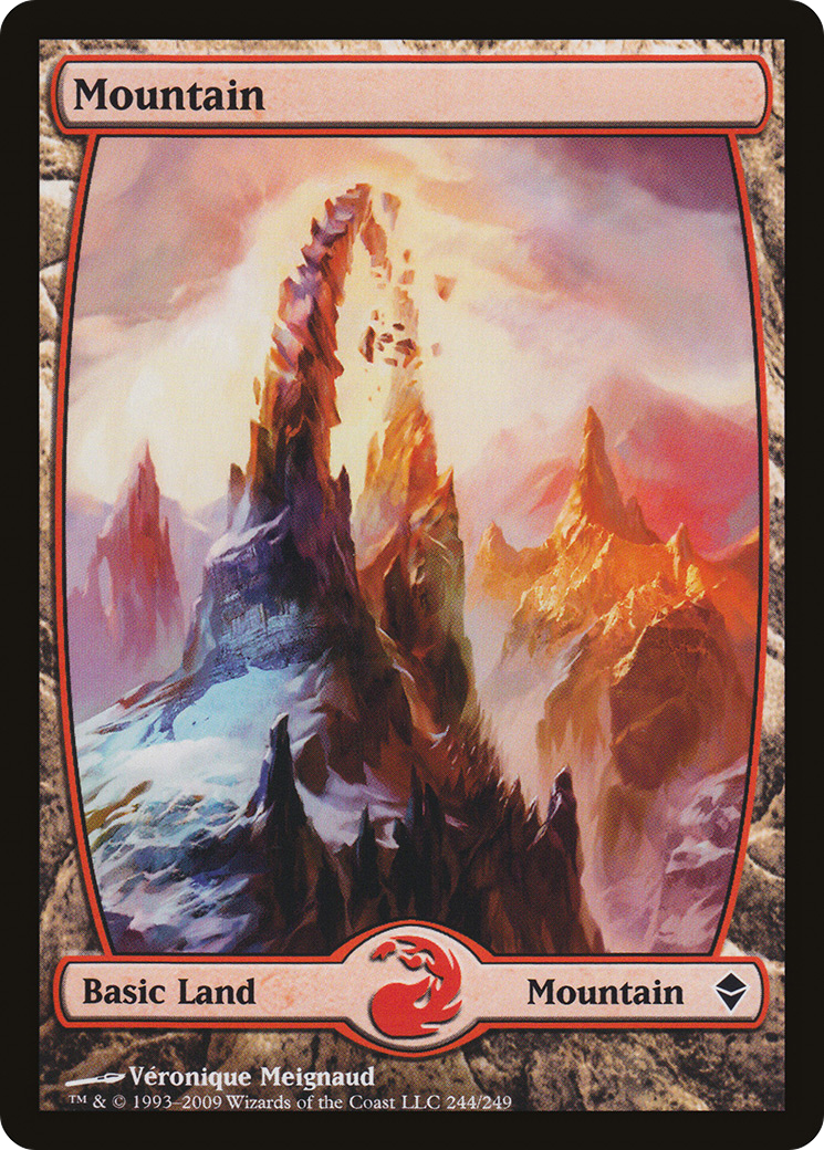 Mountain (244) (Full Art) - Foil