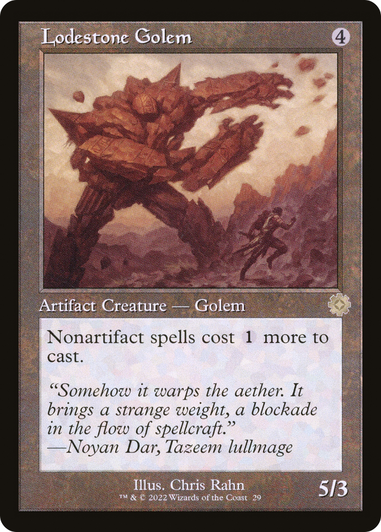 Lodestone Golem (029) (Retro Frame)
