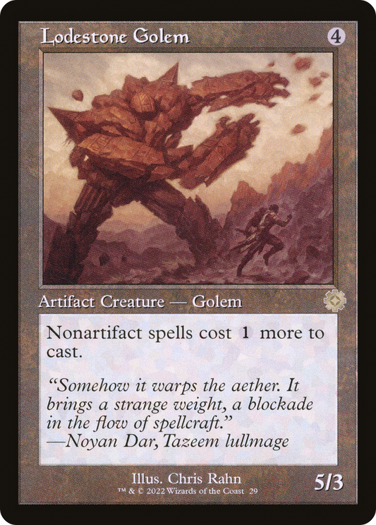 Lodestone Golem (029) (Retro Frame) - Foil
