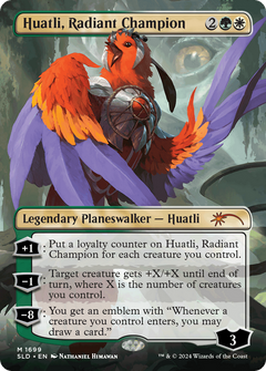 Huatli, Radiant Champion (1699) (Borderless) - Rainbow Foil