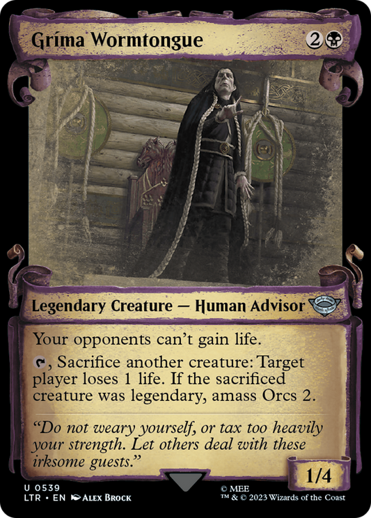 Grima Wormtongue (0539) (Showcase) - Silver Foil