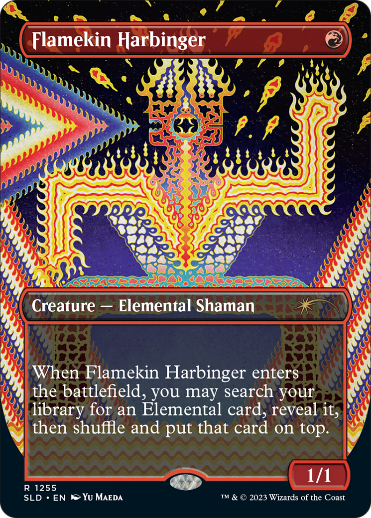 Flamekin Harbinger (1255) (Borderless) - Foil