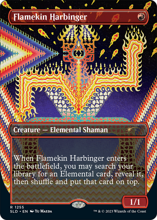Flamekin Harbinger (1255) (Borderless) - Foil