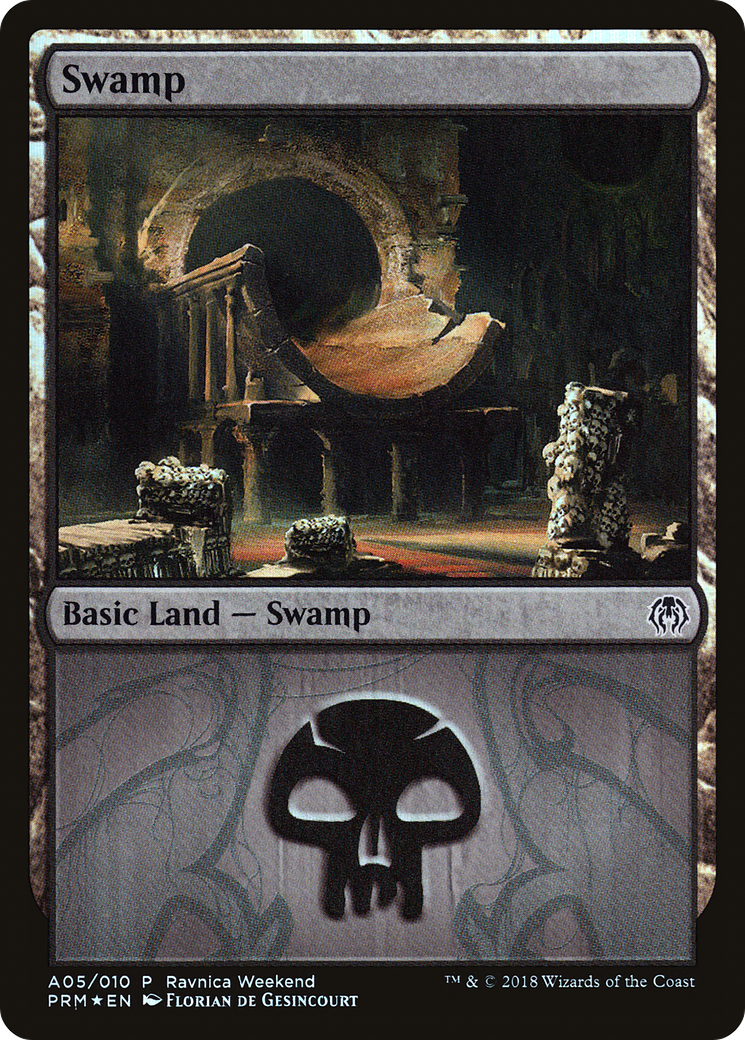 Swamp (A05) (Ravnica Weekend) - Foil