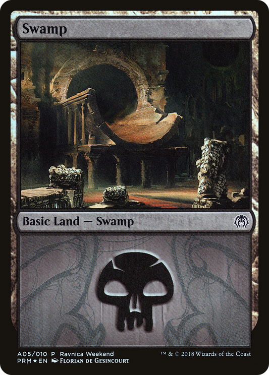 Swamp (A05) (Ravnica Weekend) - Foil