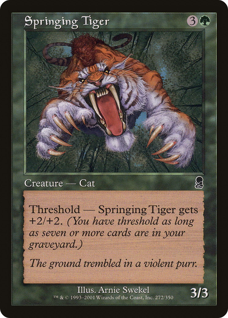 Springing Tiger - Foil