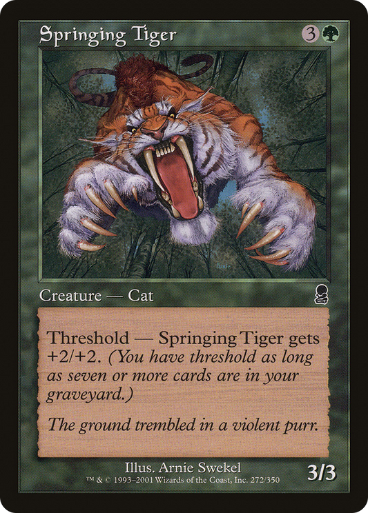 Springing Tiger - Foil