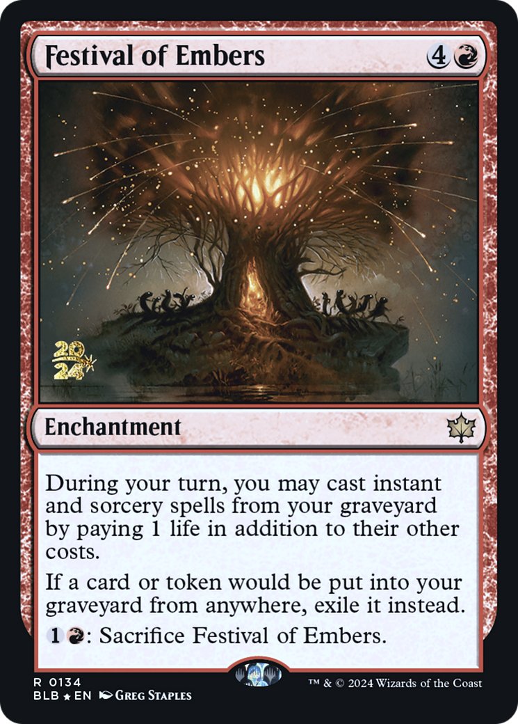 Festival of Embers (0134) (Prerelease) - Foil