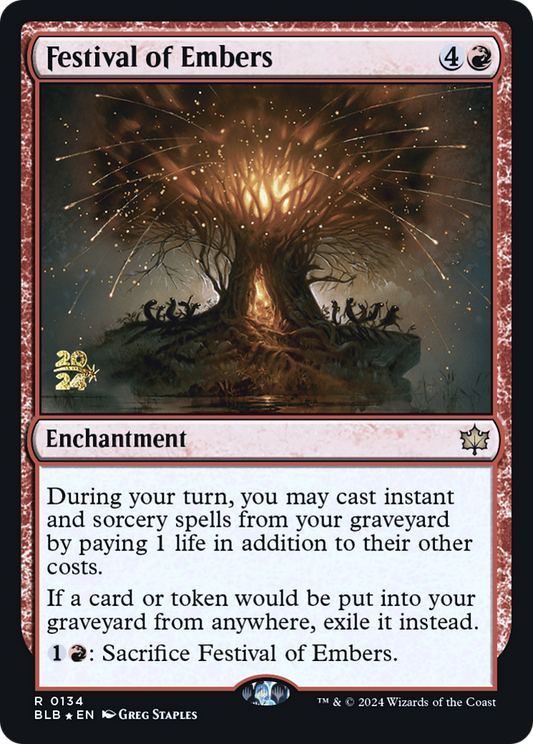 Festival of Embers (0134) (Prerelease) - Foil