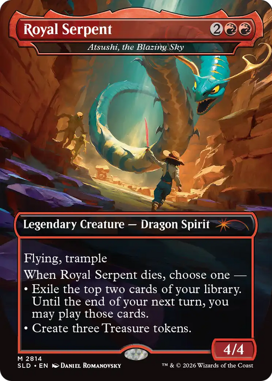 Royal Serpent [Atsushi, the Blazing Sky] (2814) (Borderless) (Borderless) (Borderless) (SLD)