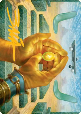 The Mind Stone (03/45) Art Card (AMSH) - Gold-Stamped Signature