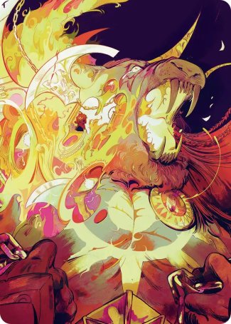 Ajani's Anguish (48/54) Art Card (FRA)