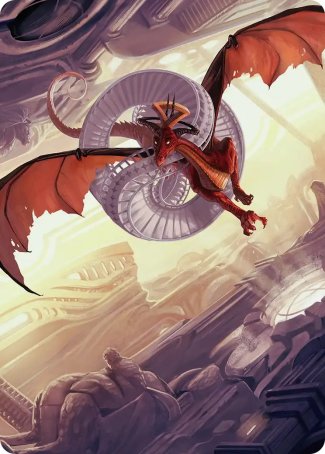 Draconic Visitor (49/54) Art Card (FRA)