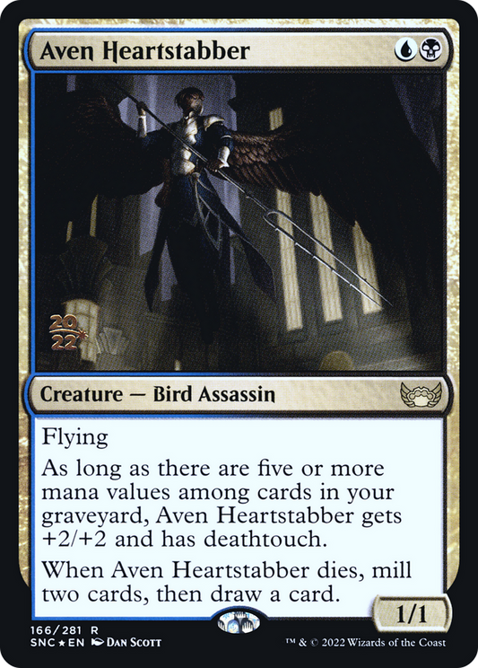 Aven Heartstabber (166) (Prerelease) (PSNC) - Foil