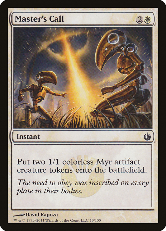 Master's Call - Foil