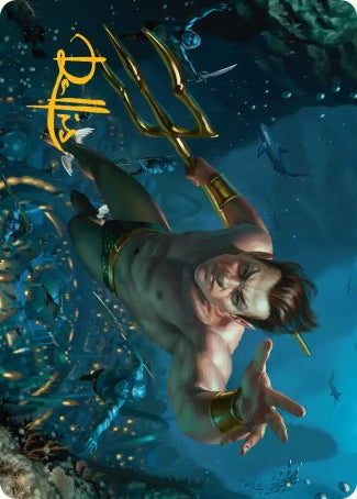 Namor the Sub-Mariner (06/45) Art Card (AMSH) - Gold-Stamped Signature